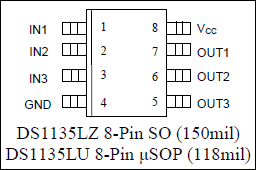 DS1135LZ-12+ example schematic