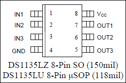 DS1135LZ-10+T&R example schematic